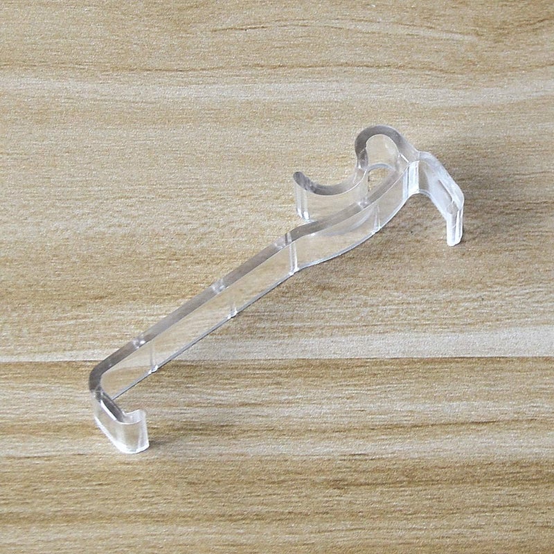 Cutelec Valance Clips 6pcs 3'' Window Blinds Hidden Clip Clear Plastic for Horizontal Blinds Valance Retainer Holder (Pack of 2) - Image 4
